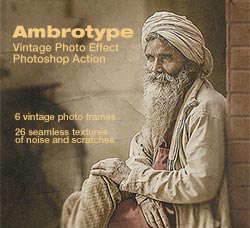 极品PS动作－复古陈旧的照片(含高清视频教程)：Ambrotype Vintage Photo Effect Photos